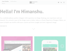 Tablet Screenshot of himanshuseth.com